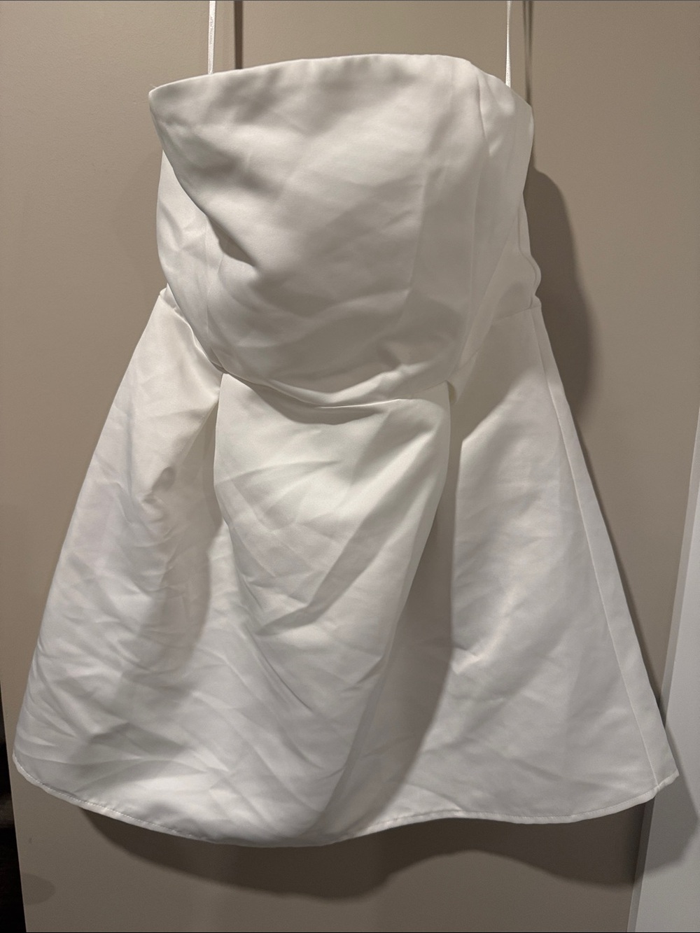 Princess Polly White Strapless A-Line Mini Dress